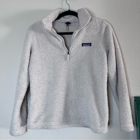 PATAGONIA cream Los Gatos quarter zip fleece pullover XS - Picture 3 of 16